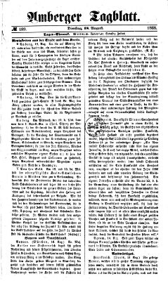 Amberger Tagblatt Dienstag 18. August 1868