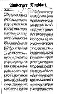 Amberger Tagblatt Freitag 21. August 1868