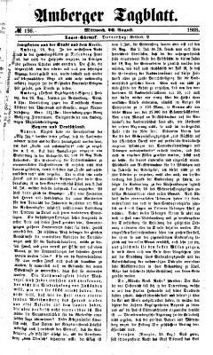 Amberger Tagblatt Mittwoch 26. August 1868