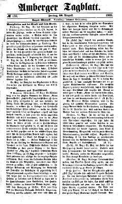 Amberger Tagblatt Freitag 28. August 1868