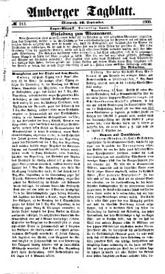 Amberger Tagblatt Mittwoch 16. September 1868