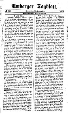 Amberger Tagblatt Donnerstag 24. September 1868