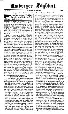 Amberger Tagblatt Samstag 3. Oktober 1868