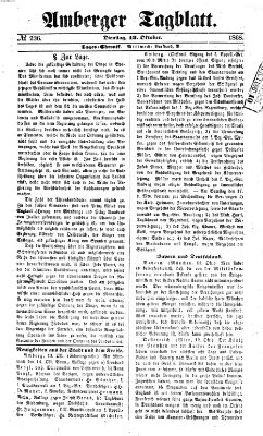 Amberger Tagblatt Dienstag 13. Oktober 1868