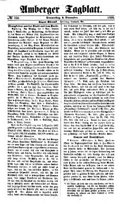 Amberger Tagblatt Donnerstag 5. November 1868