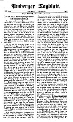 Amberger Tagblatt Mittwoch 11. November 1868