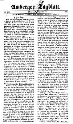 Amberger Tagblatt Montag 7. Dezember 1868