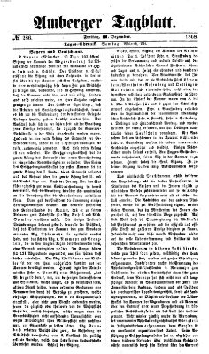 Amberger Tagblatt Freitag 11. Dezember 1868