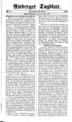 Amberger Tagblatt Donnerstag 14. Januar 1869