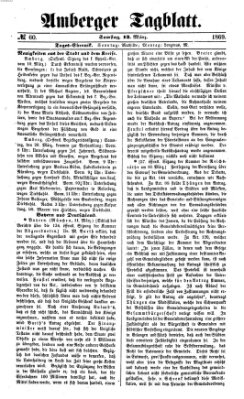 Amberger Tagblatt Samstag 13. März 1869