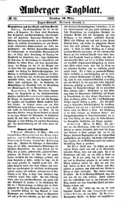 Amberger Tagblatt Dienstag 16. März 1869