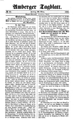 Amberger Tagblatt Freitag 26. März 1869