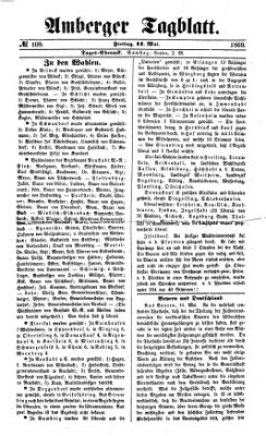 Amberger Tagblatt Freitag 14. Mai 1869