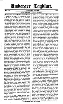 Amberger Tagblatt Donnerstag 20. Mai 1869