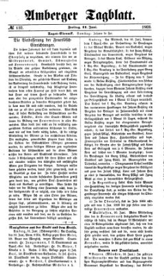 Amberger Tagblatt Freitag 11. Juni 1869