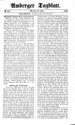 Amberger Tagblatt Montag 14. Juni 1869