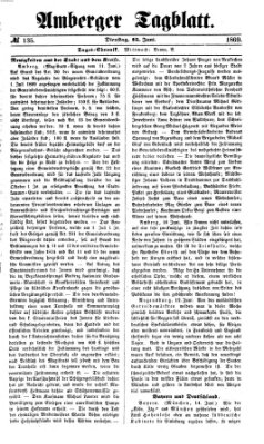 Amberger Tagblatt Dienstag 15. Juni 1869