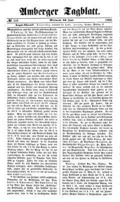 Amberger Tagblatt Mittwoch 23. Juni 1869