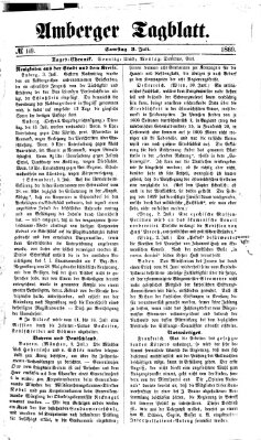 Amberger Tagblatt Samstag 3. Juli 1869