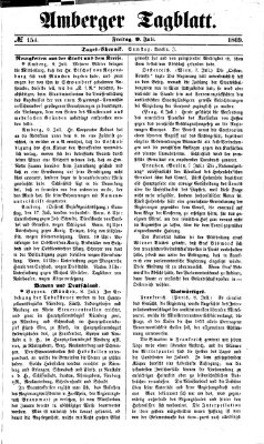 Amberger Tagblatt Freitag 9. Juli 1869