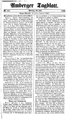 Amberger Tagblatt Montag 12. Juli 1869