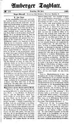 Amberger Tagblatt Samstag 31. Juli 1869