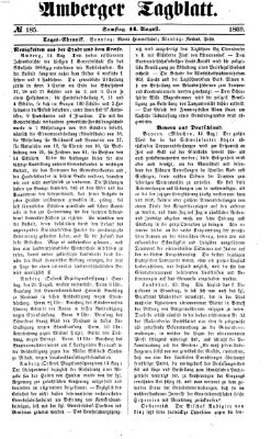 Amberger Tagblatt Samstag 14. August 1869