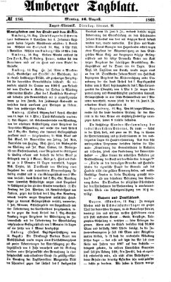 Amberger Tagblatt Montag 16. August 1869