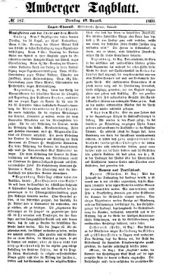 Amberger Tagblatt Dienstag 17. August 1869