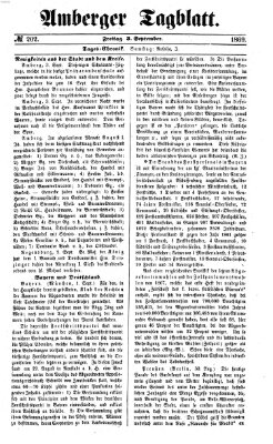 Amberger Tagblatt Freitag 3. September 1869