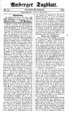 Amberger Tagblatt Donnerstag 30. September 1869