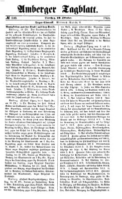 Amberger Tagblatt Dienstag 19. Oktober 1869