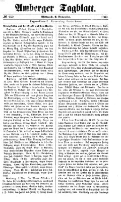 Amberger Tagblatt Mittwoch 3. November 1869