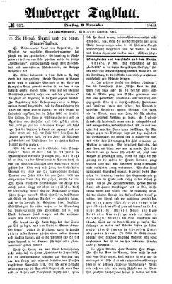 Amberger Tagblatt Dienstag 9. November 1869