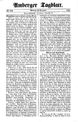 Amberger Tagblatt Montag 6. Dezember 1869