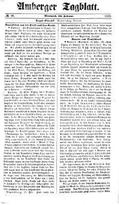 Amberger Tagblatt Mittwoch 16. Februar 1870