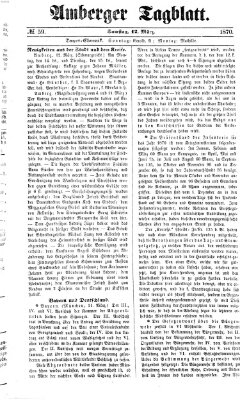 Amberger Tagblatt Samstag 12. März 1870