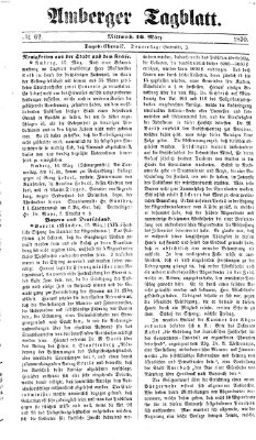 Amberger Tagblatt Mittwoch 16. März 1870