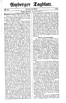 Amberger Tagblatt Freitag 15. April 1870