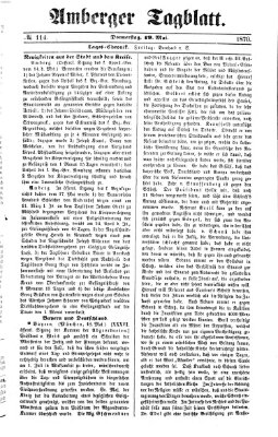 Amberger Tagblatt Donnerstag 19. Mai 1870