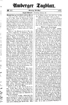 Amberger Tagblatt Montag 23. Mai 1870