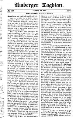 Amberger Tagblatt Dienstag 31. Mai 1870