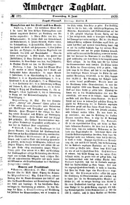 Amberger Tagblatt Donnerstag 2. Juni 1870