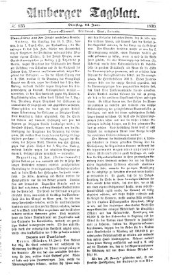 Amberger Tagblatt Dienstag 14. Juni 1870