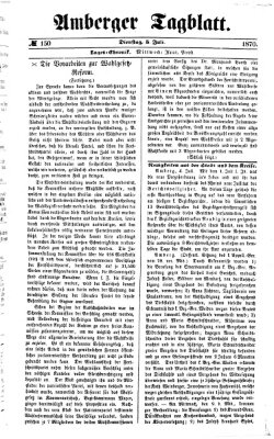 Amberger Tagblatt Dienstag 5. Juli 1870