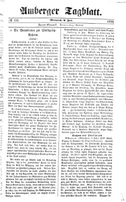 Amberger Tagblatt Mittwoch 6. Juli 1870