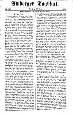 Amberger Tagblatt Dienstag 12. Juli 1870