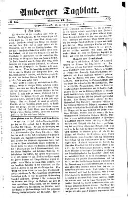 Amberger Tagblatt Mittwoch 13. Juli 1870