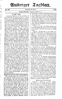 Amberger Tagblatt Freitag 15. Juli 1870