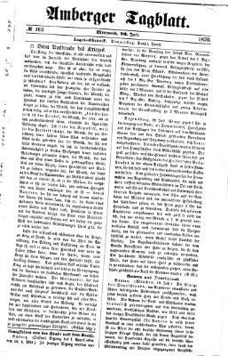 Amberger Tagblatt Mittwoch 20. Juli 1870